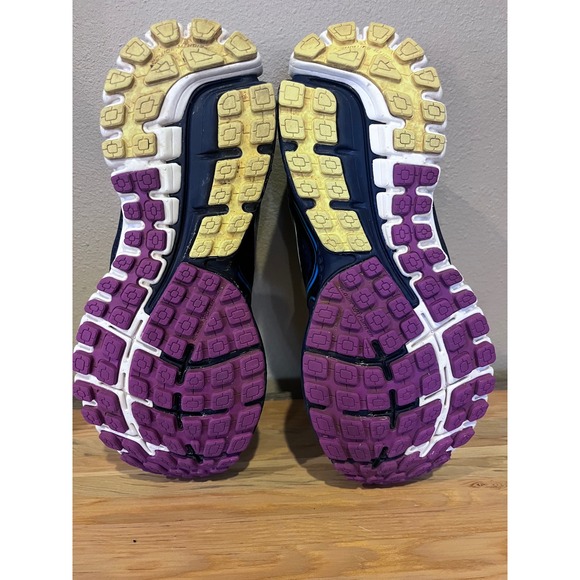 Brooks Ghost 8 Women's Running Shoes Navy Blue Teal Pink Sz 7 Medium - Picture 8 of 13